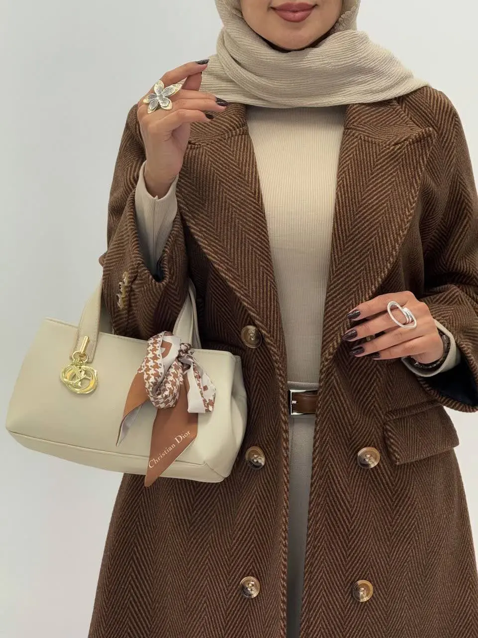 3646-پالتو مزونی گلشیفته ( ایراددار )